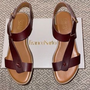 Franco Sarto Leather Sandals sz 7M